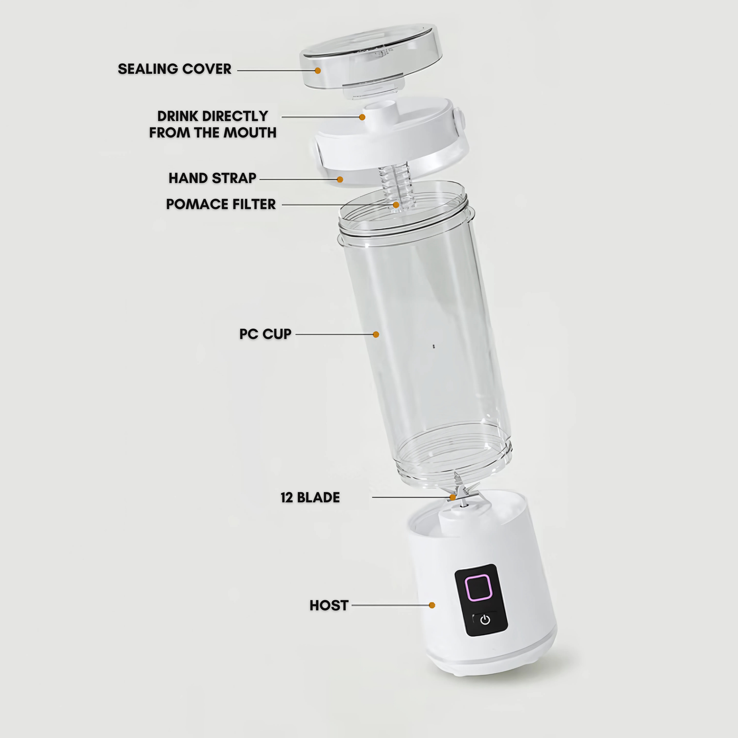 Mini Multi-function Wireless Portable Juicer
