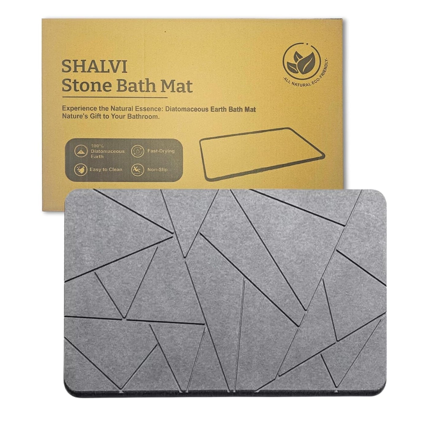 SHALVI Diatomaceous Stone Bath Mat