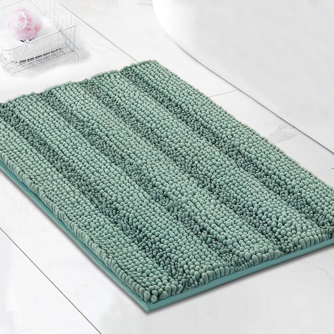 Non-Slip Chenille Microfiber Bath Mat