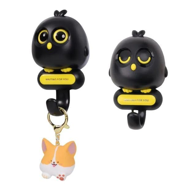 Self-Adhesive Cute Bird Shaped Wall Hooks for Easy Hanging