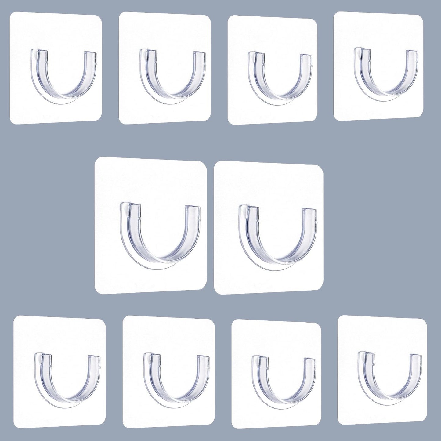 No-Drill Tension Rod Holders (Pack of 10)