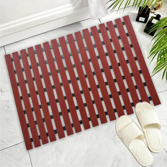 Shower Mat with Drain Holes Anti-Slip Bathroom Floor Mat
