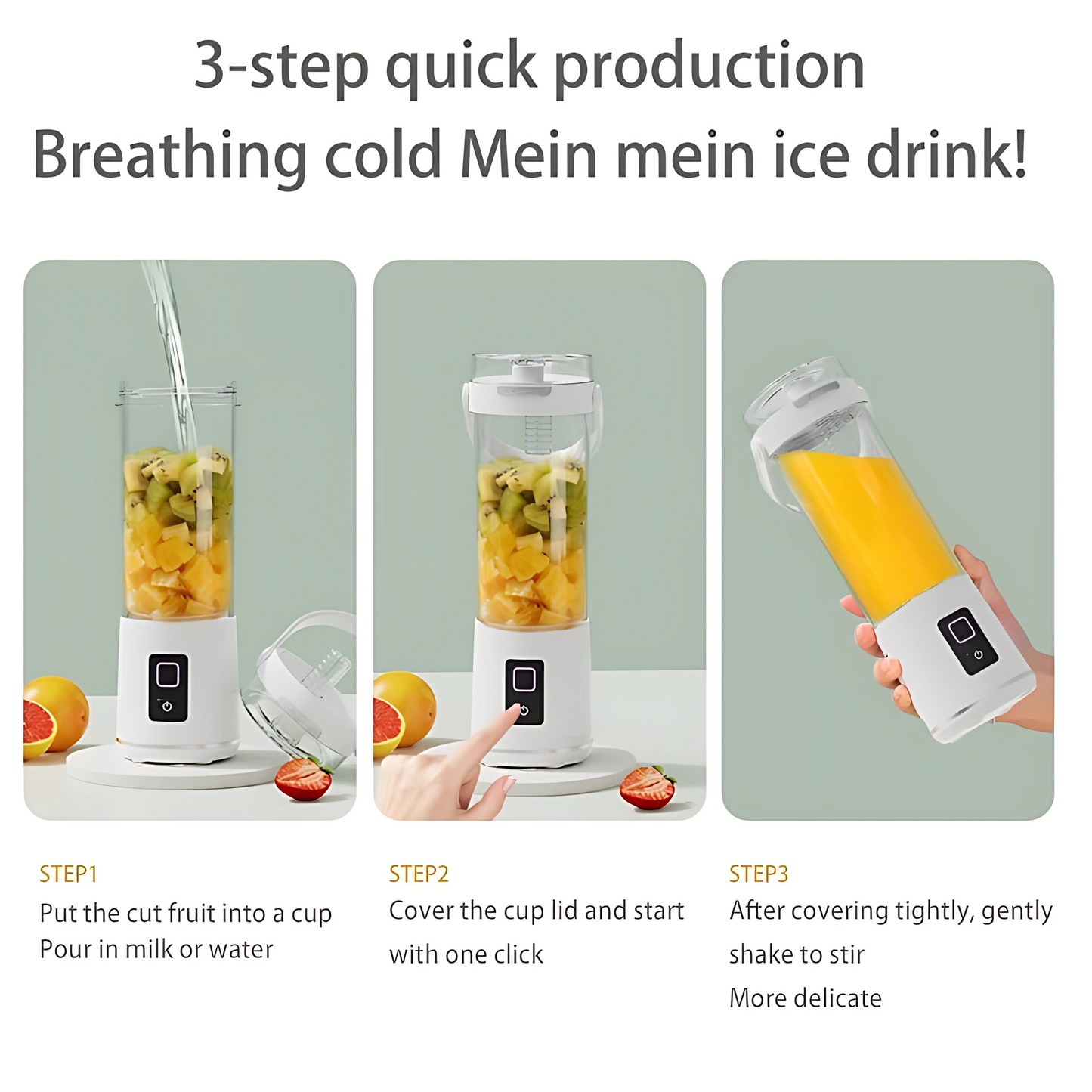 Mini Multi-function Wireless Portable Juicer