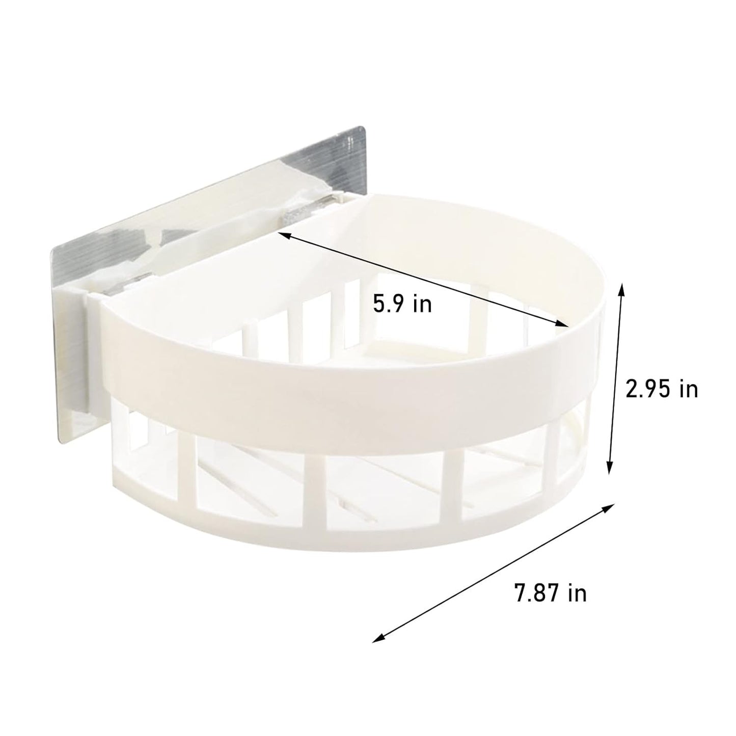 Durable ABS Plastic Shower Shelf