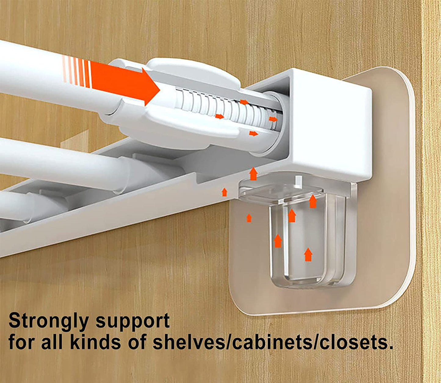 Adhesive Shelf Brackets for Stable Support (Pack of 10)