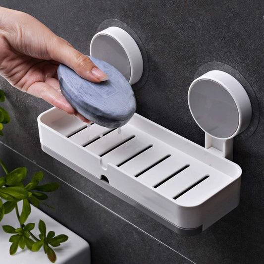 Durable Adhesive Toothbrush Holder & Soap Dish