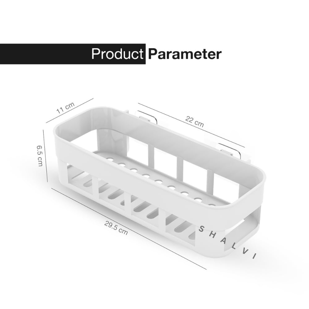 Wall Mounted Plastic Bathroom Shelf