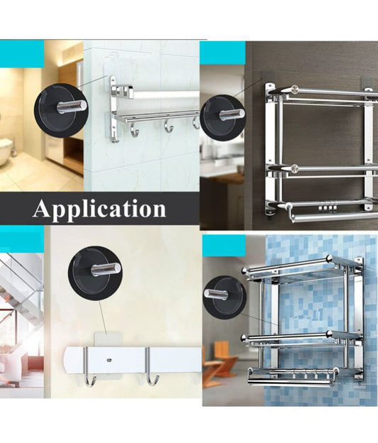 Self-Adhesive Screw Wall Hooks (Pack of 10)