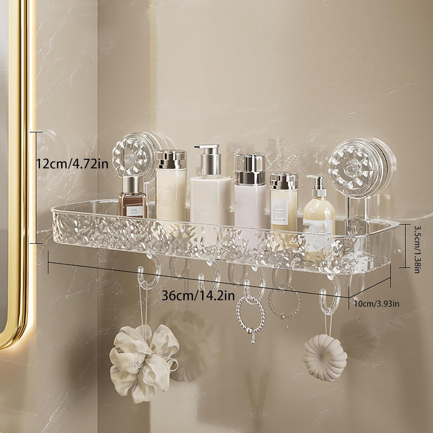 Texturre Bathroom Shelf For Space-Saving & Stylish