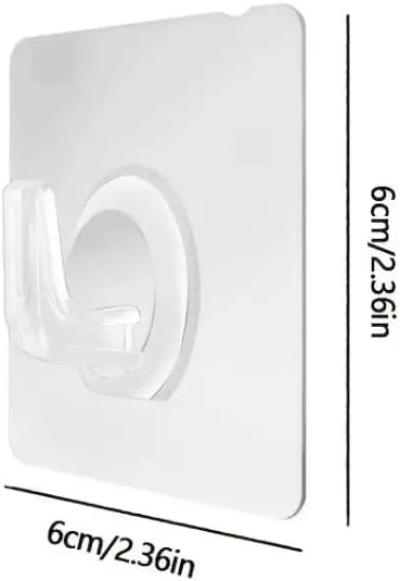 Transparent Key & Towel Hangers (Pack of 50)