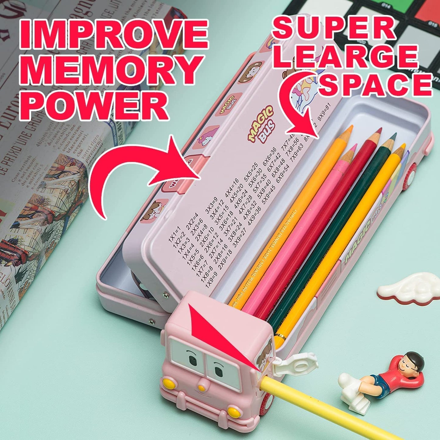 Bus Shape Pencil Box