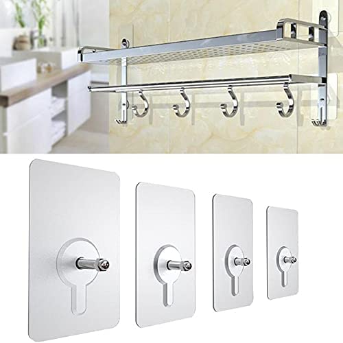 Self-Adhesive Screw Wall Hooks (Pack of 10)