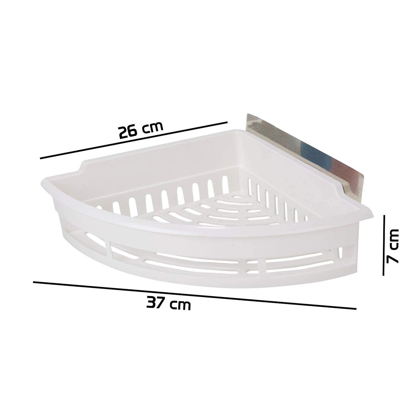 Space-Saving Triangle Adhesive Shelf