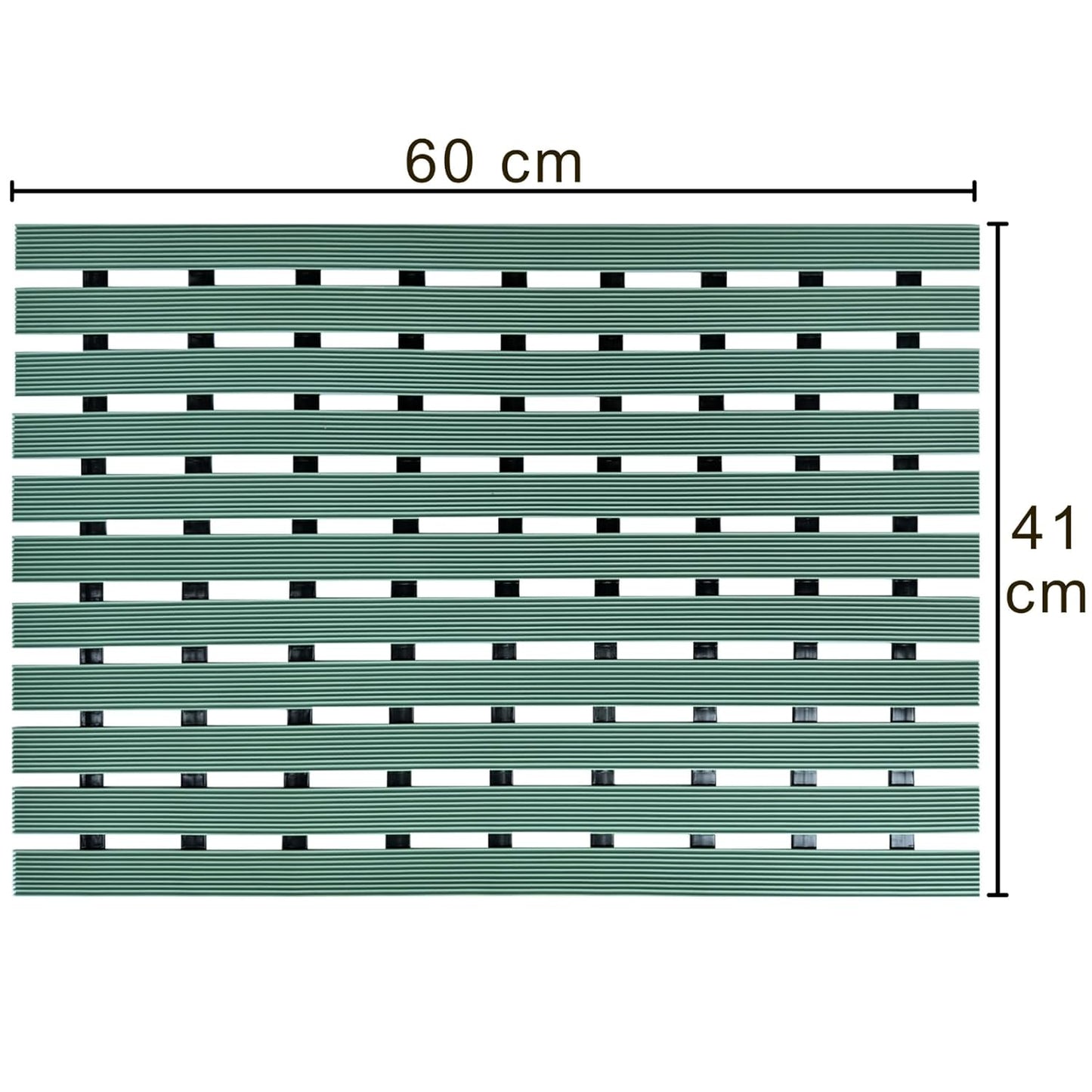 Shower Mat with Drain Holes Anti-Slip Bathroom Floor Mat