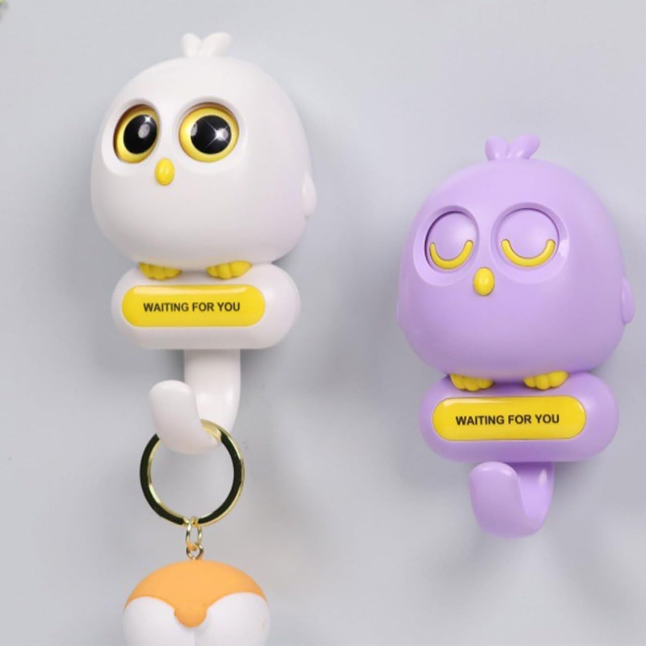 Self-Adhesive Cute Bird Shaped Wall Hooks for Easy Hanging