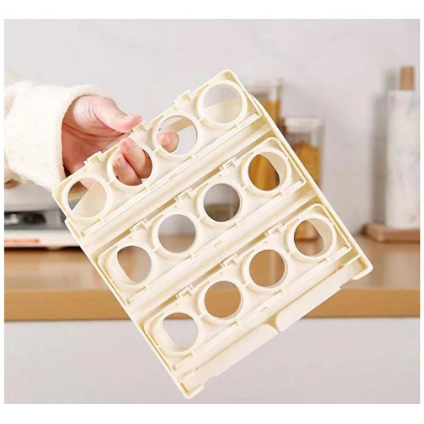 Foldable Egg Tray for Easy Storage & Organization