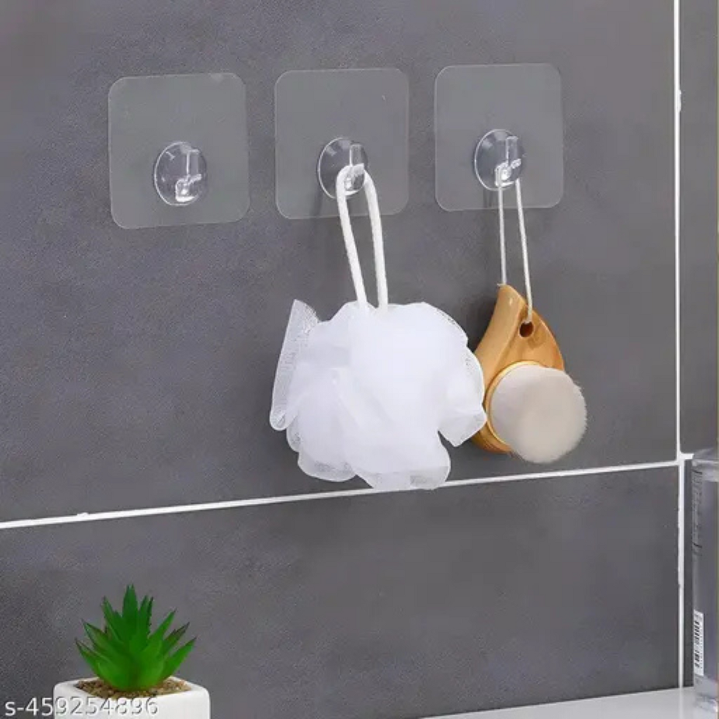Transparent Key & Towel Hangers (Pack of 50)