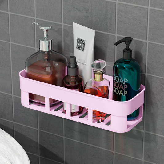 Wall Mounted Plastic Bathroom Shelf
