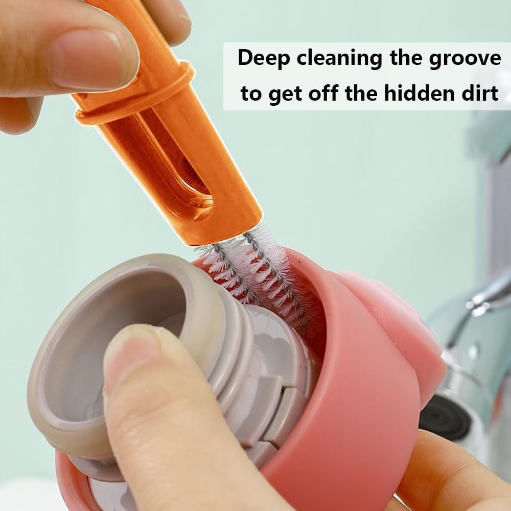 3-in-1 Cleaning Brush Sponge for All Bottles