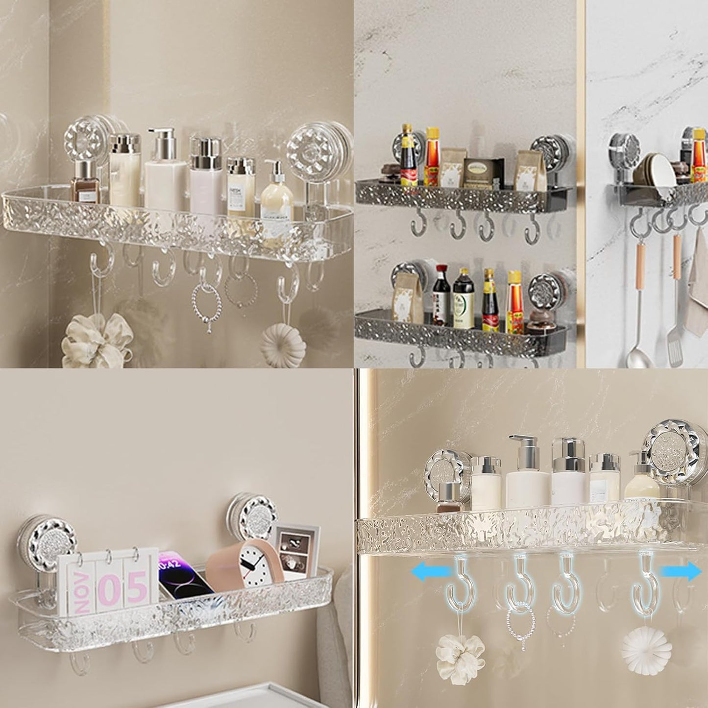 Texturre Bathroom Shelf For Space-Saving & Stylish