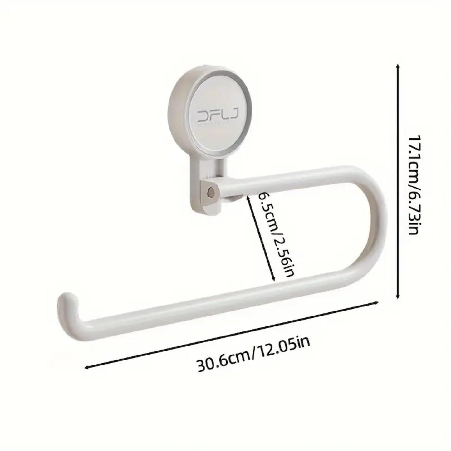 Suction Tiuuse Towel Holder One Push Installation White