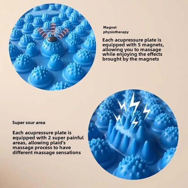 Plastic Foot Massager Mat for Blood Circulation (Size-40 cm)