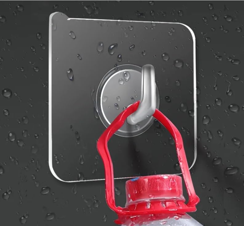 Transparent Key & Towel Hangers (Pack of 50)