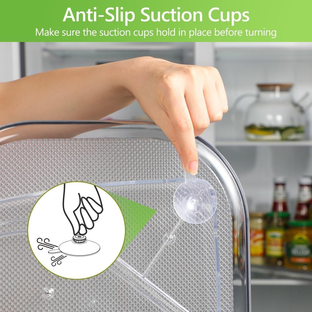 Kichen Rotating Fridge Organizer Tray