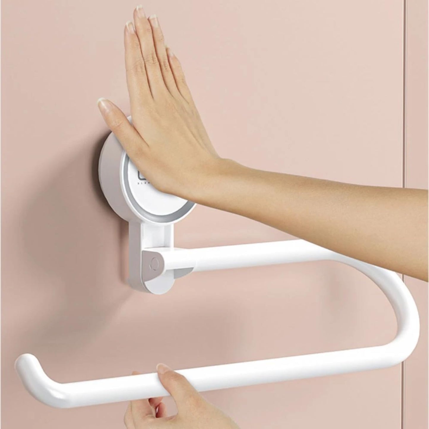Suction Tiuuse Towel Holder One Push Installation White