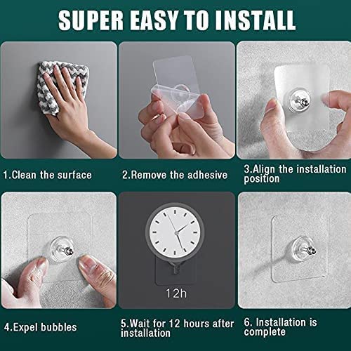 Self-Adhesive Screw Wall Hooks (Pack of 10)