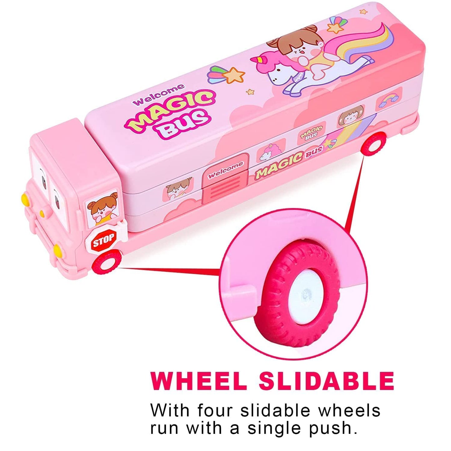 Bus Shape Pencil Box