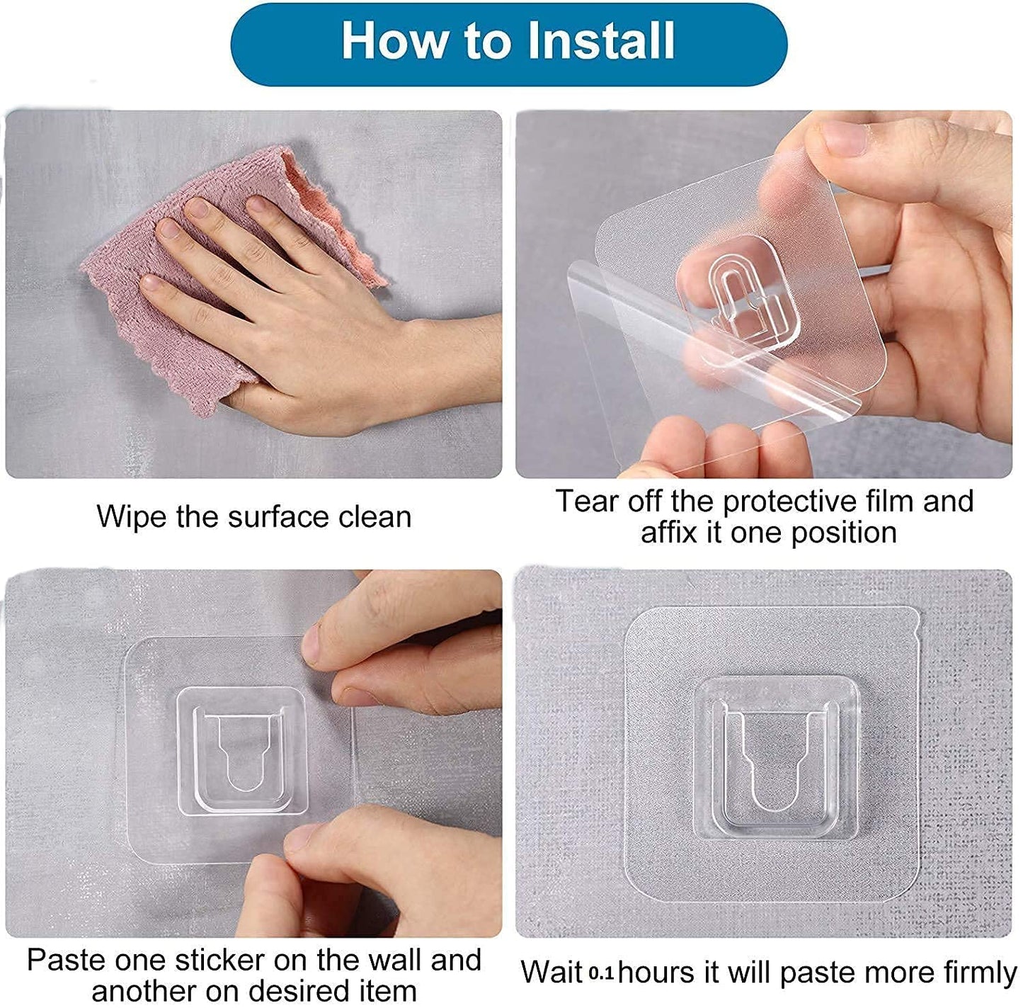 Wall Mounted Plastic Bathroom Shelf