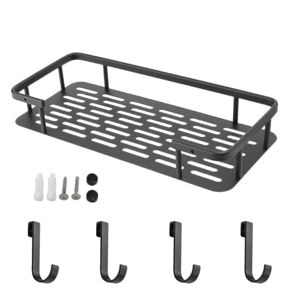 Wall-Mounted Aluminum Bathroom Shelf