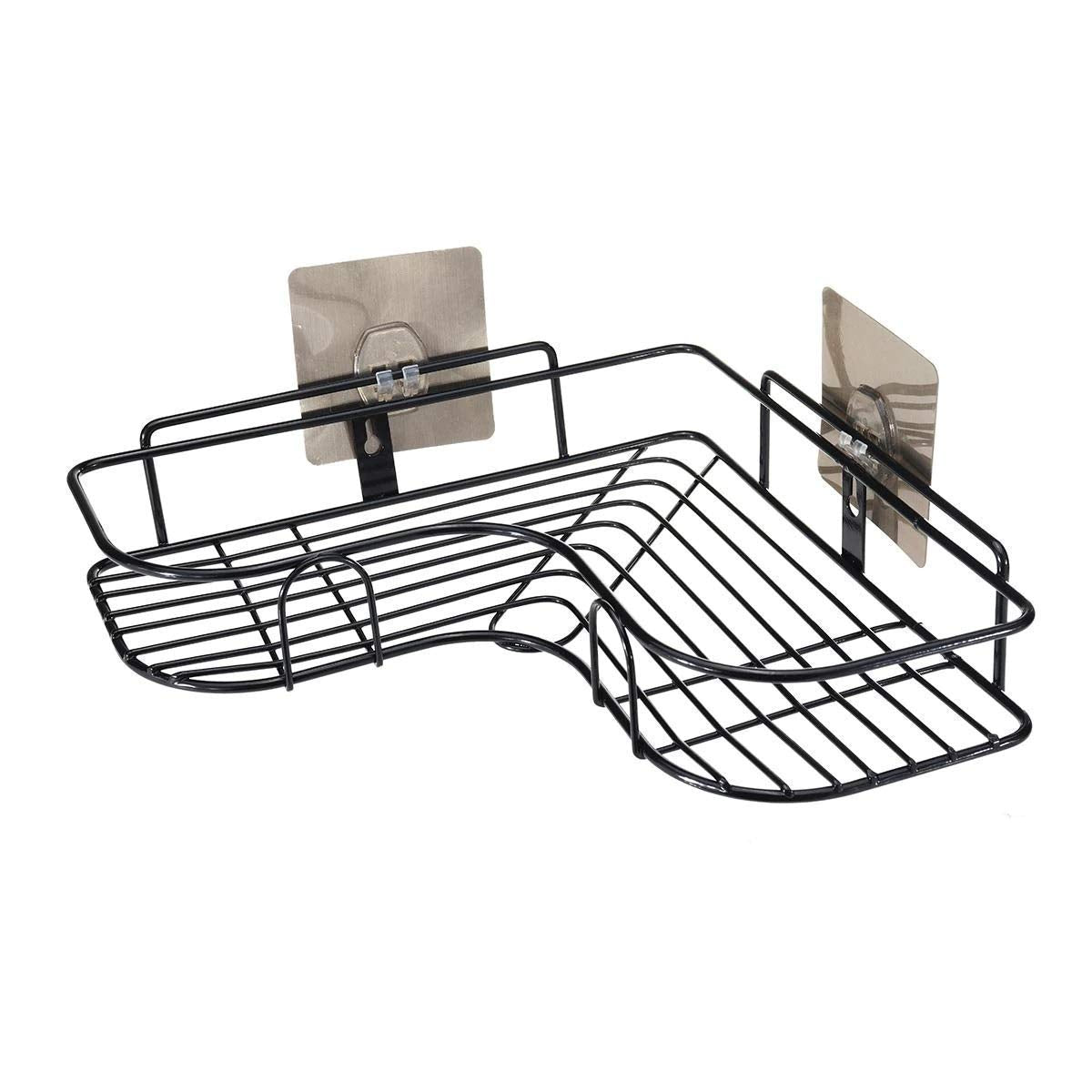 Stainless Steel Self-Adhesive Corner Bathroom Shelf