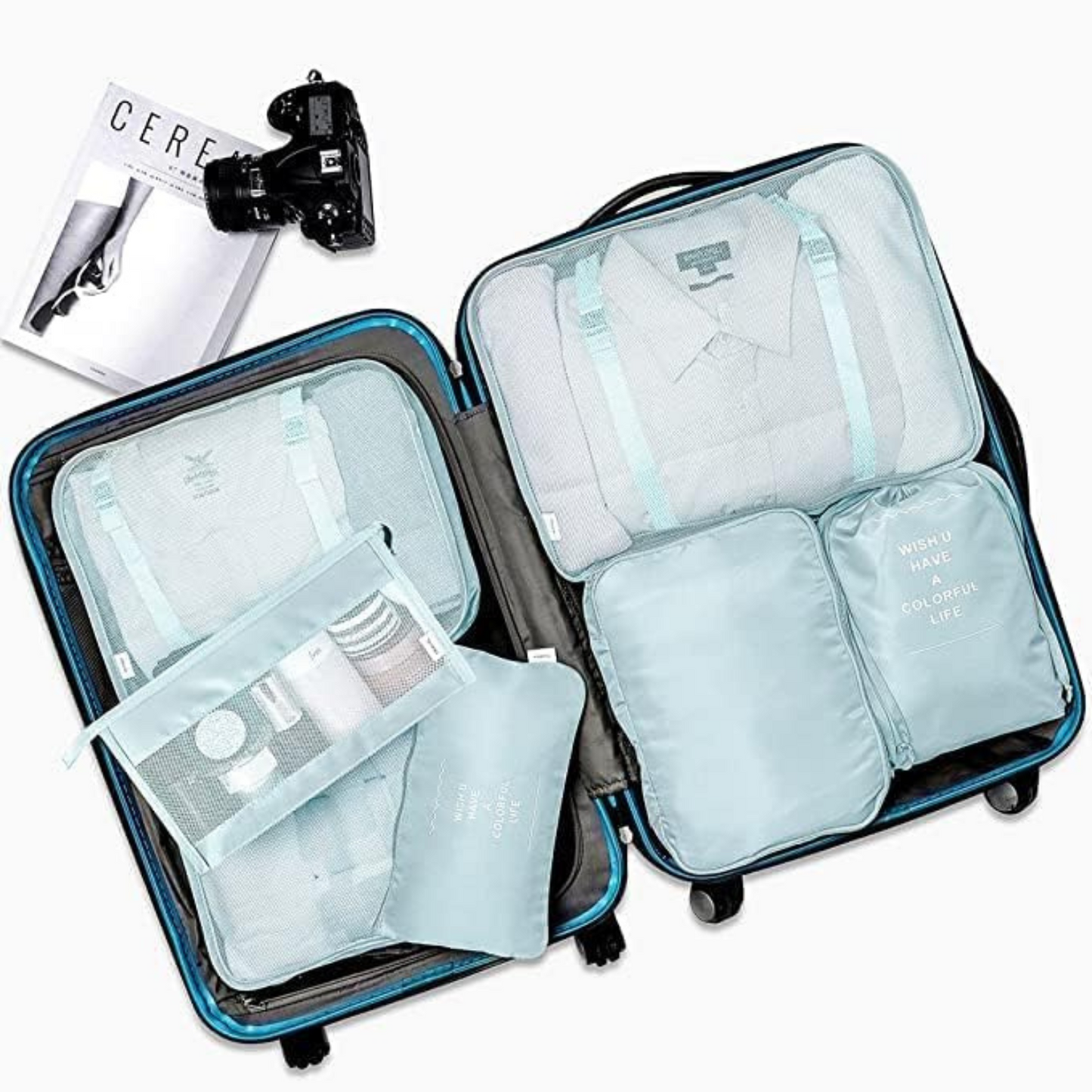 7-Piece Travel Organizer Bag Set