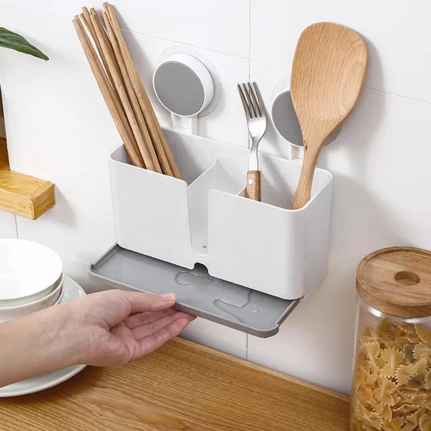 ABS Plastic Wall Mounted Toothbrush Holder