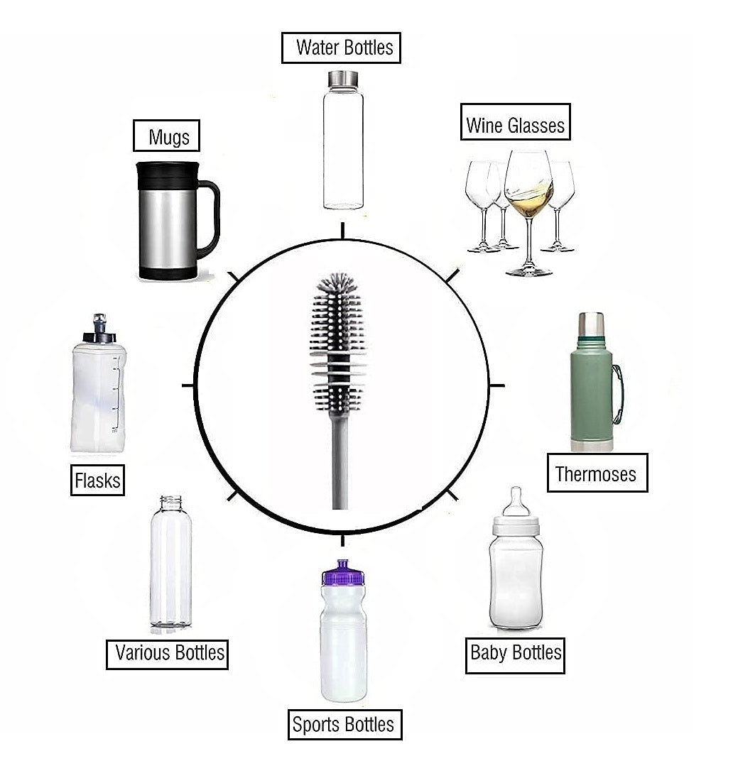 Soft Bristle Bottle Cleaning Brush