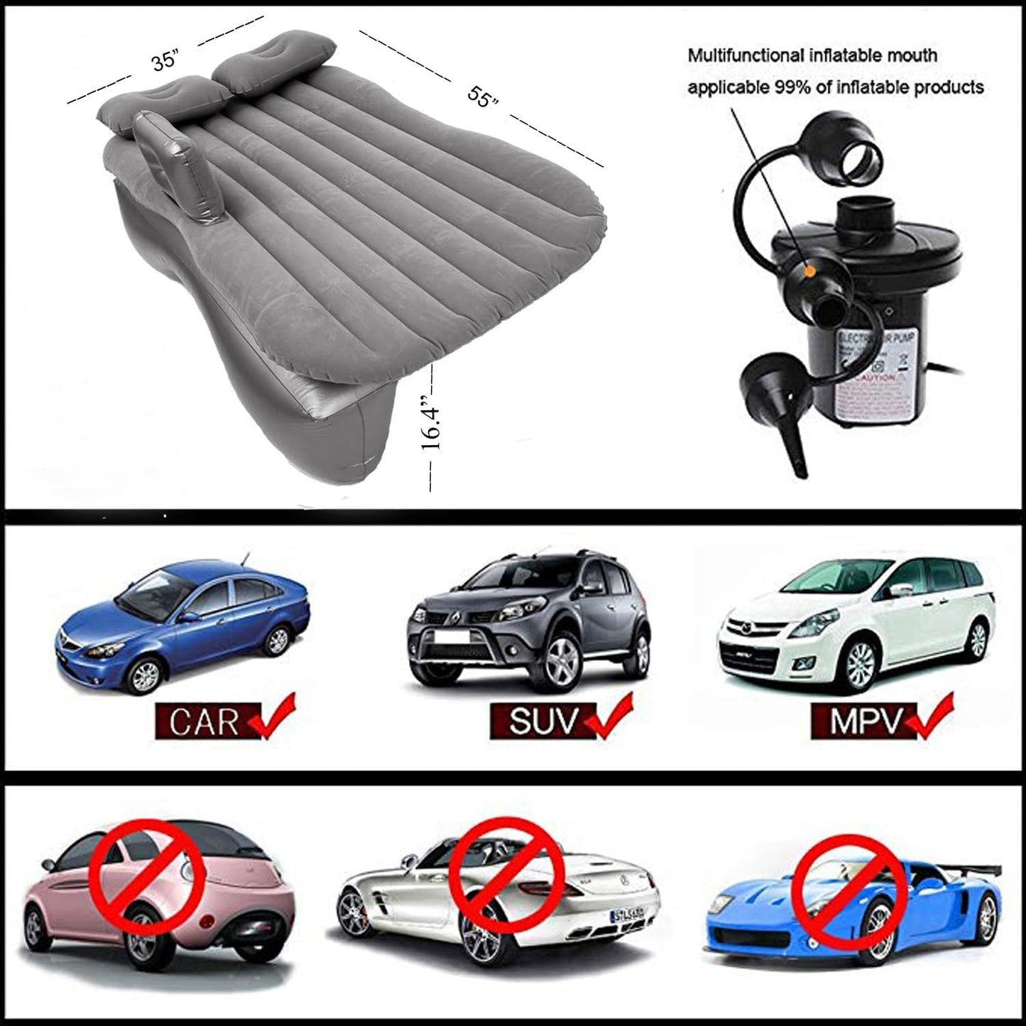 Multi-functional Car Bed Seat
