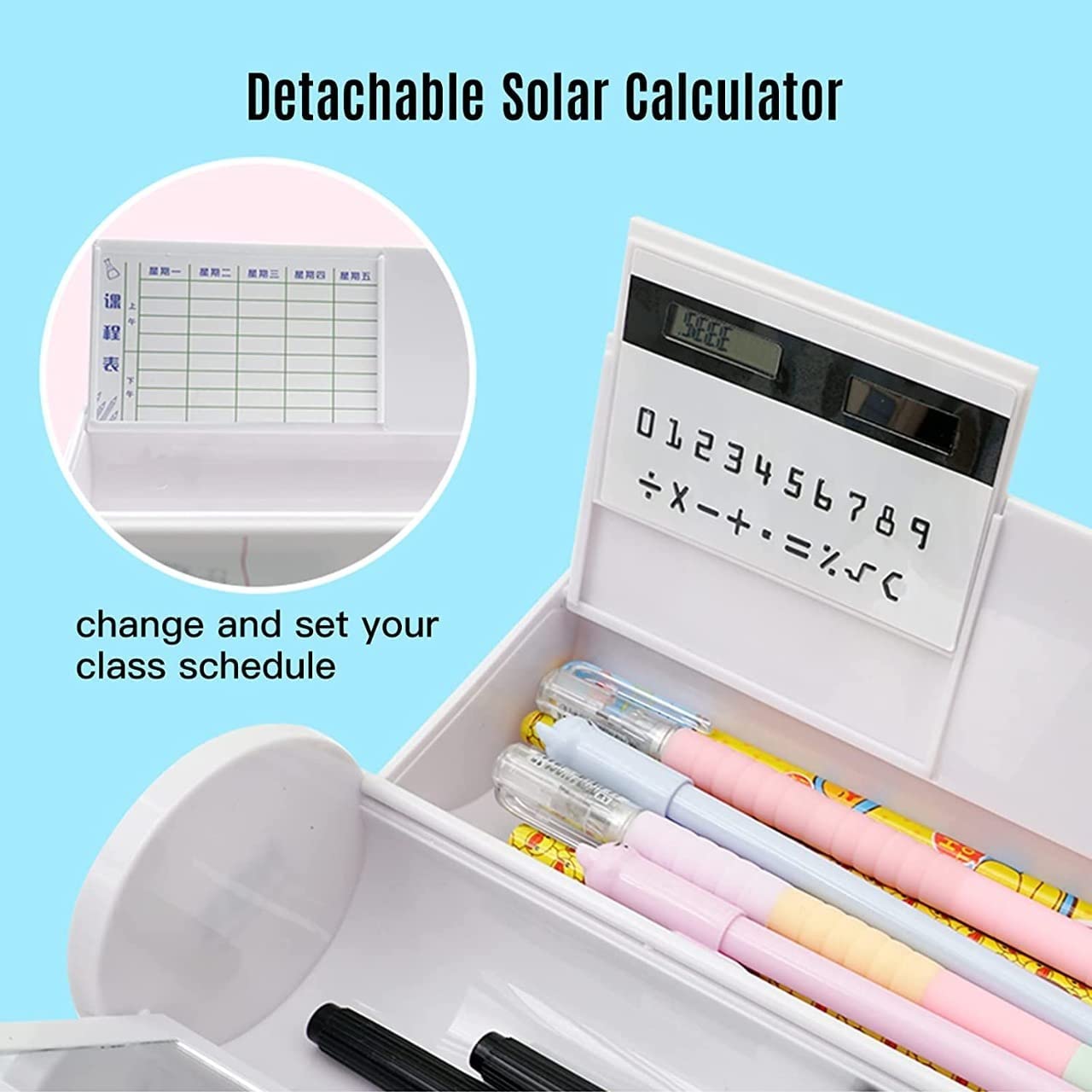 Multi-Compartment Pencil Case