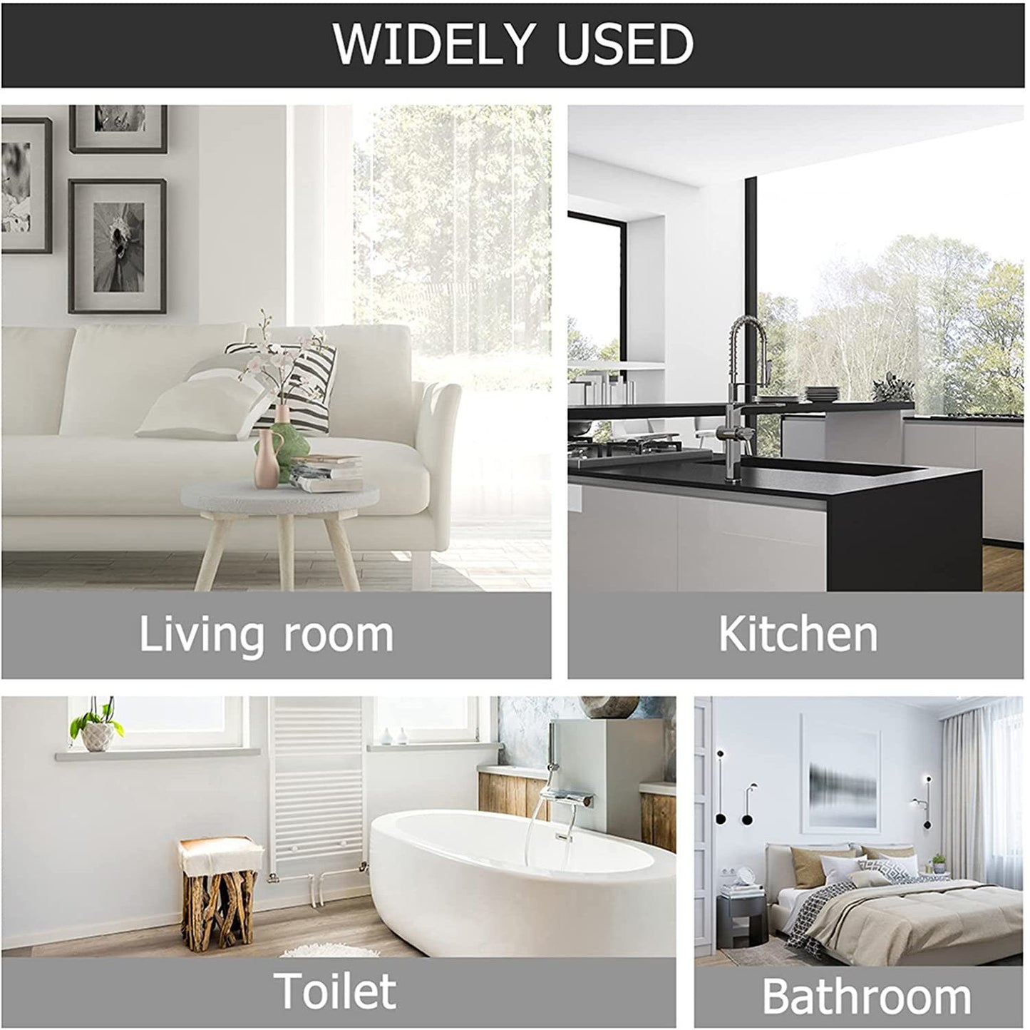 Wall Mounted Plastic Bathroom Shelf