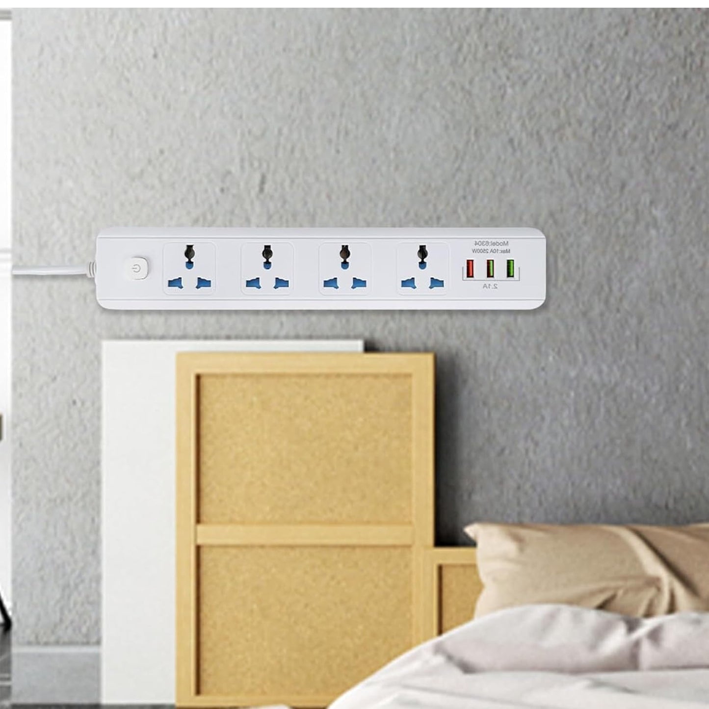 Universal 4-Socket Power Extension Board Adapter
