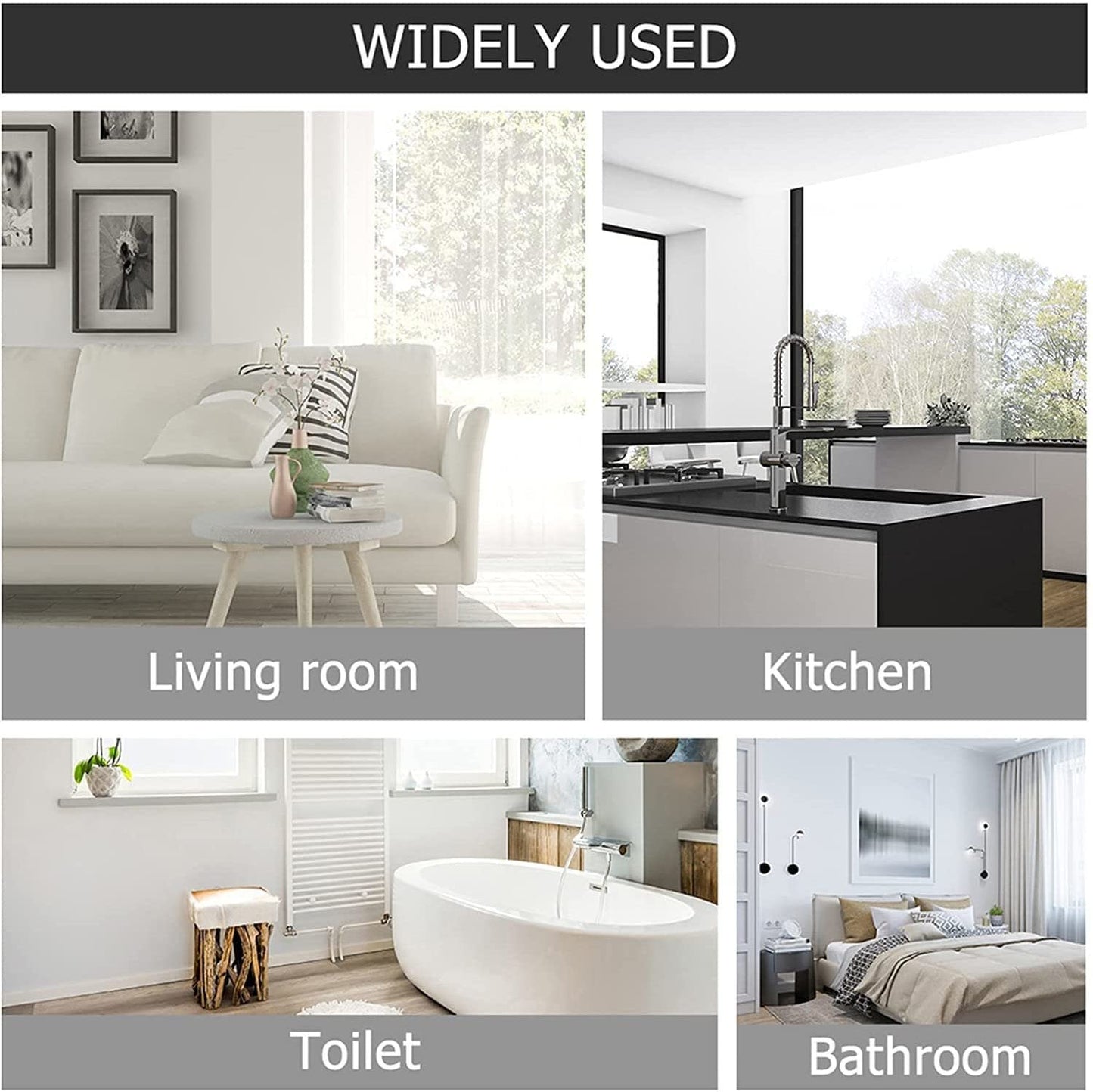 Wall Mounted Plastic Bathroom Shelf