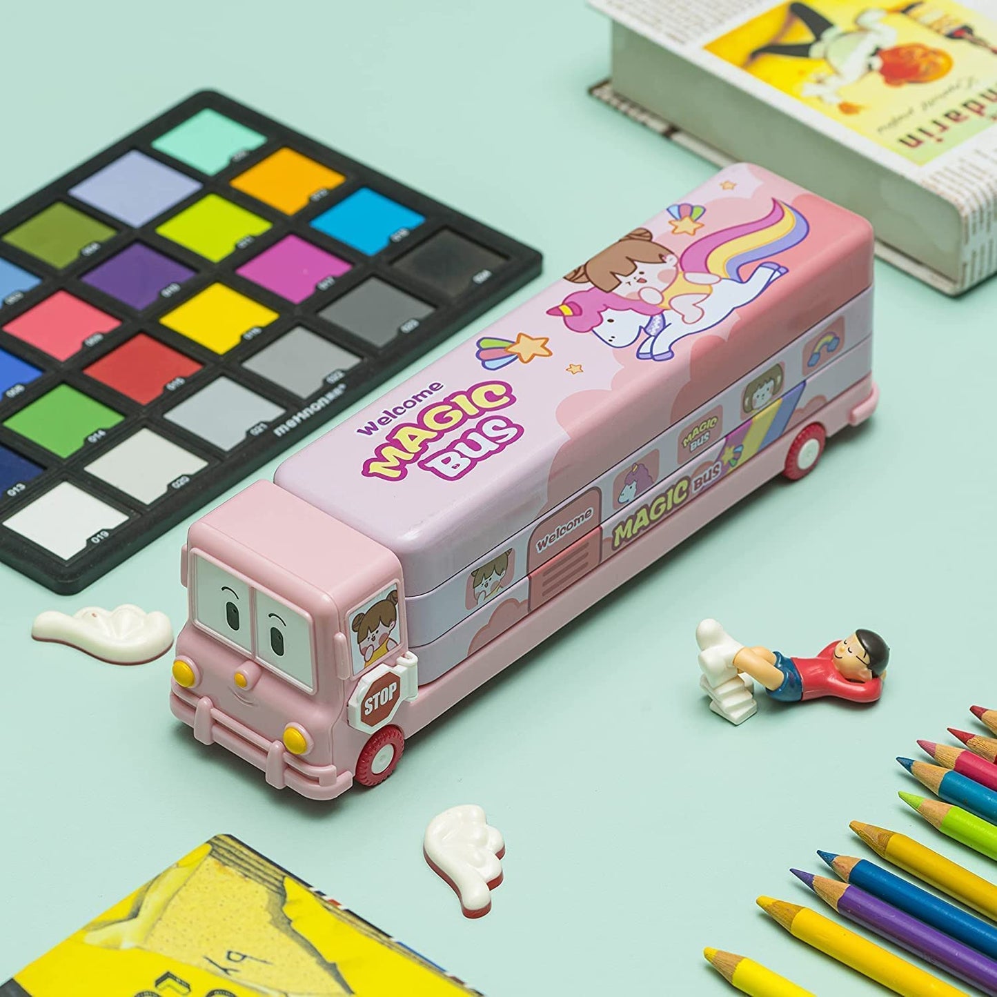 Bus Shape Pencil Box