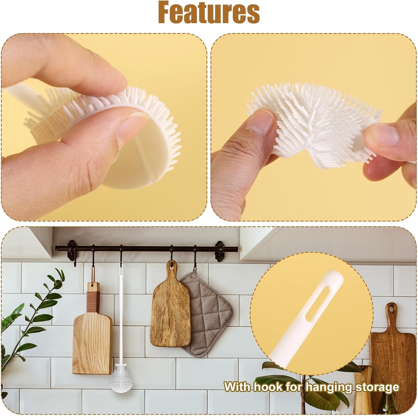 Soft Bristle Bottle Cleaning Brush