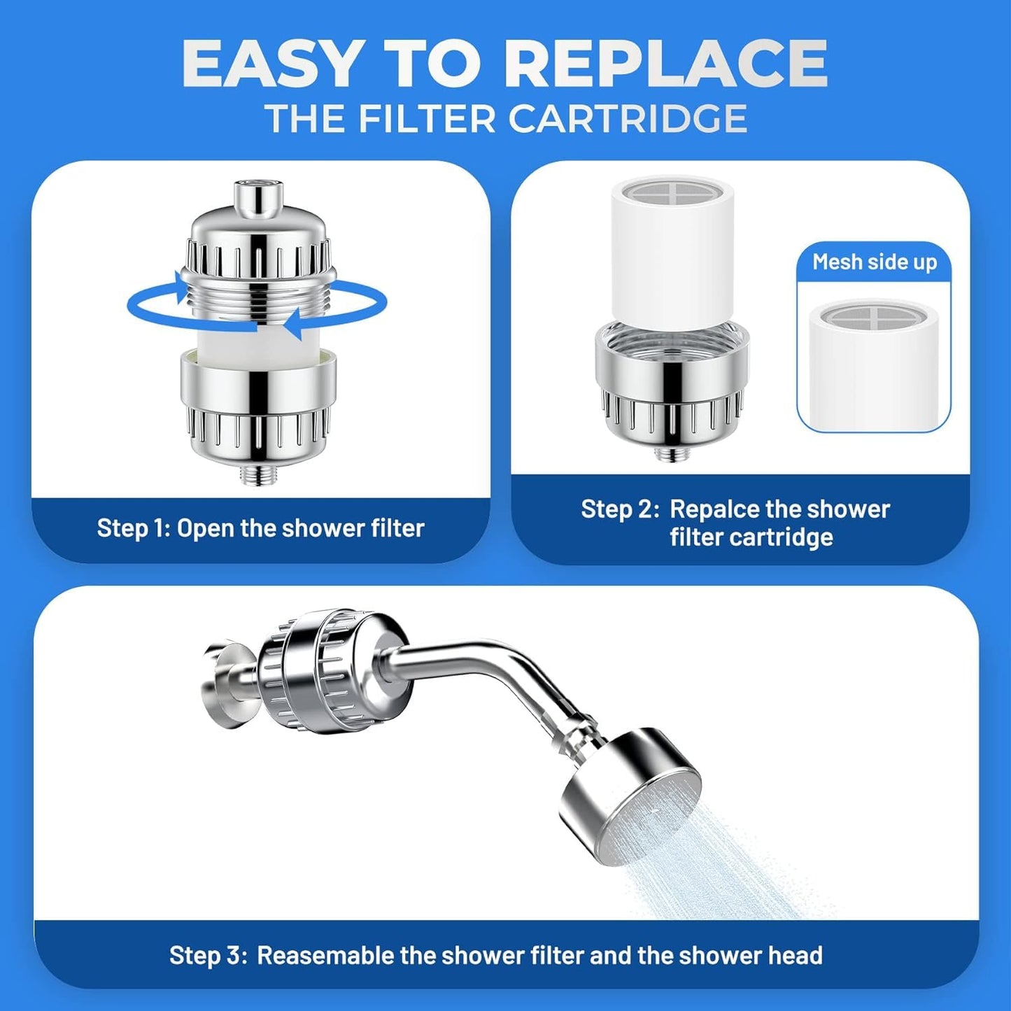 Premium 15-Stage Shower Filter