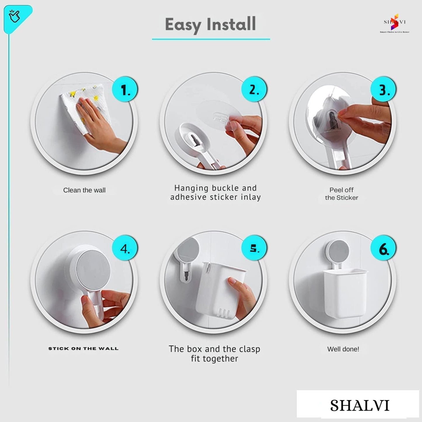Toothbrush Holder with Towel Hanger
