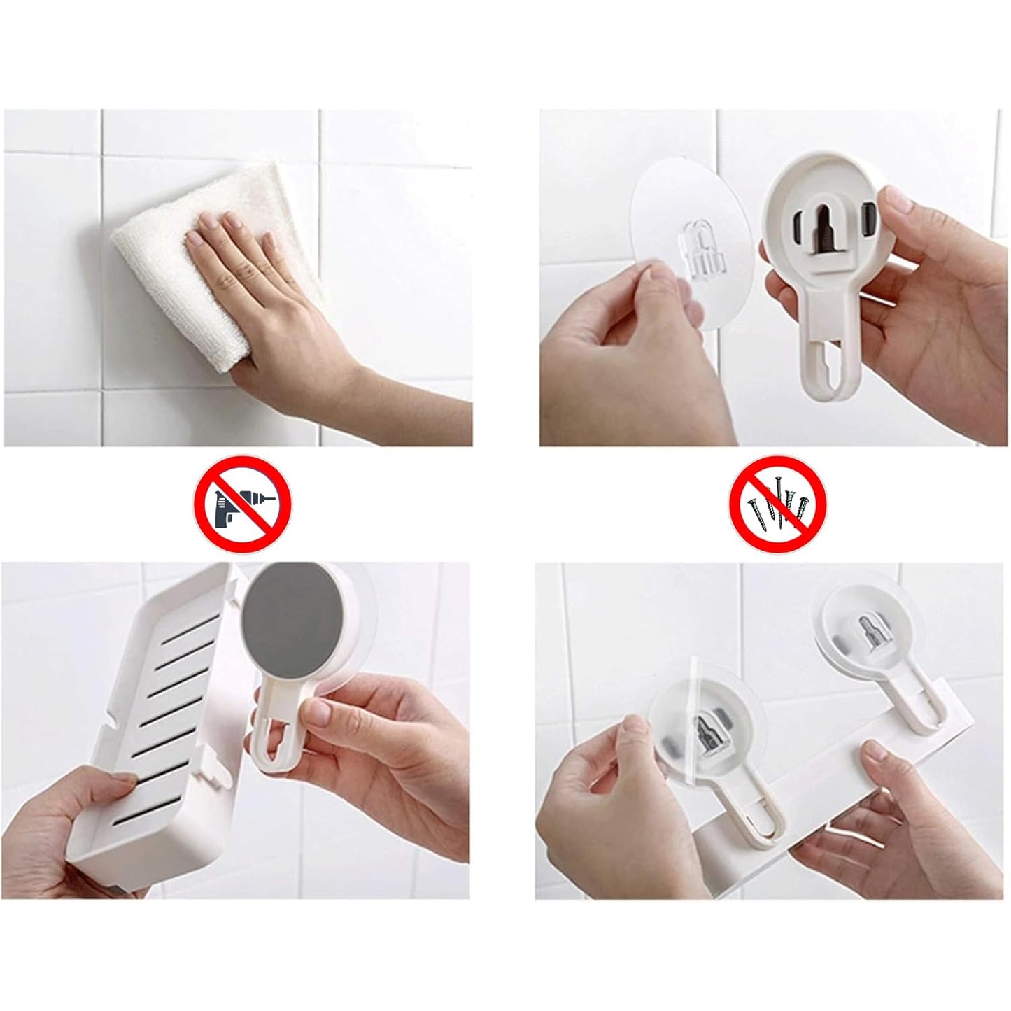 Multi functional Toothbrush Holder & Soap Dish
