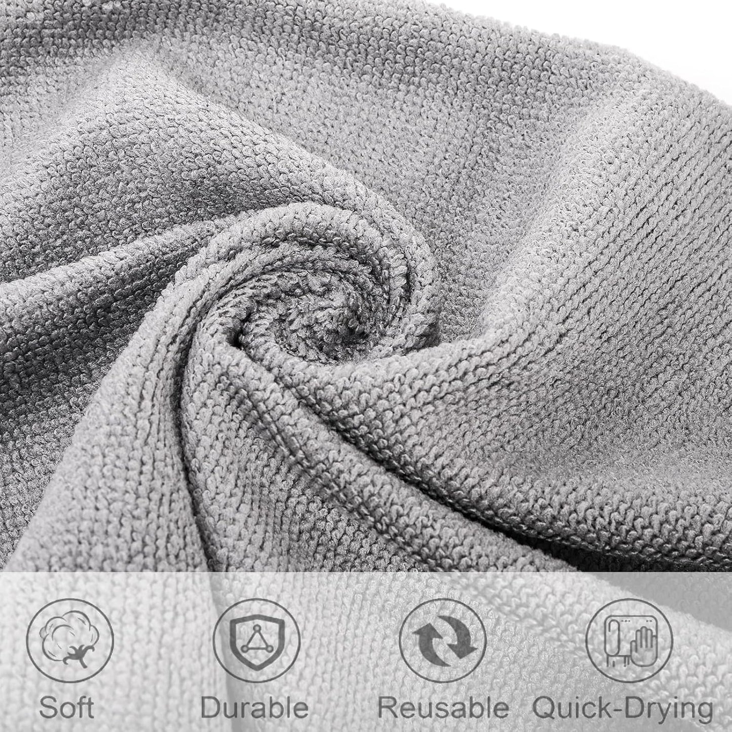 Kitchen Microfiber Cleaning Cloth Roll (20- Pack) 25 x 26 Cms
