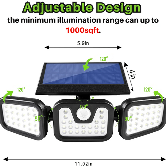 Portable 74 LED Solar Emergency Light
