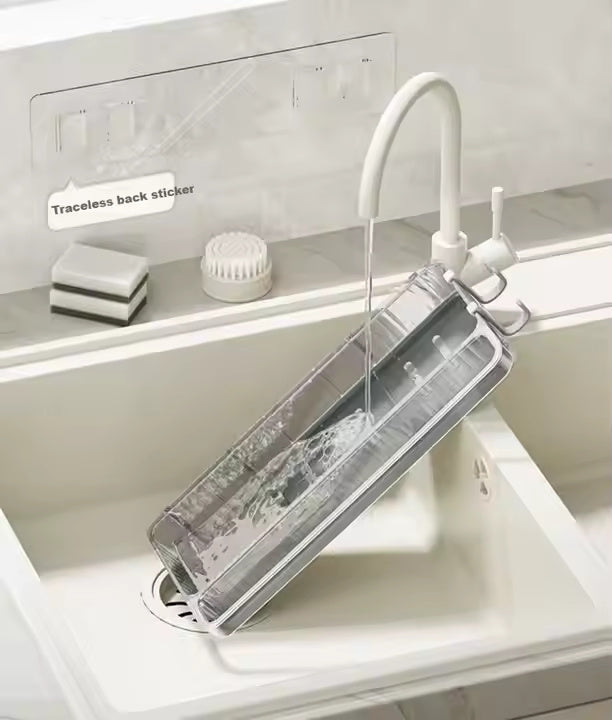 Wall Mounted Plastic Bathroom Shelf Storage Rack